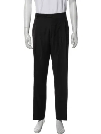 Pre-owned Brioni Wool Dress Pants In Black