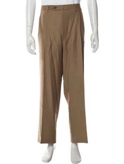 Pre-owned Brioni Wool Dress Pants In Neutral
