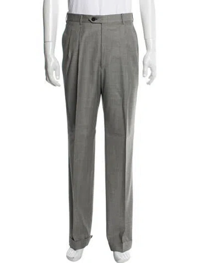 Pre-owned Brioni Wool Dress Pants W/ Tags In Gray