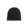 Brioni Navy Blue Ribbed Wool Beanie In Blue