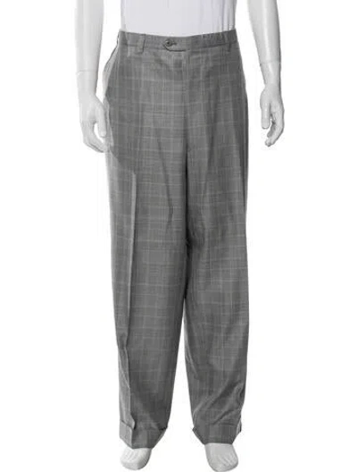 Pre-owned Brioni Wool Pants In Gray