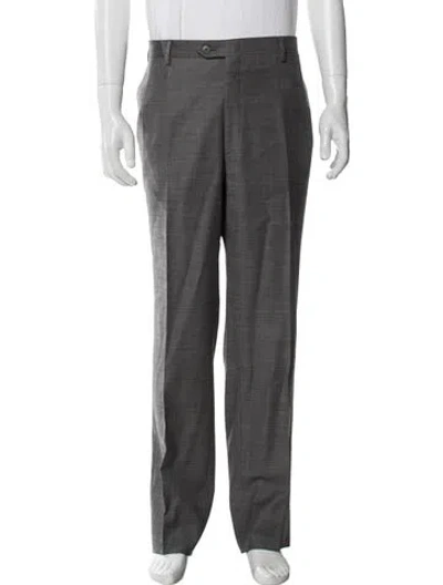 Pre-owned Brioni Wool Pants In Gray