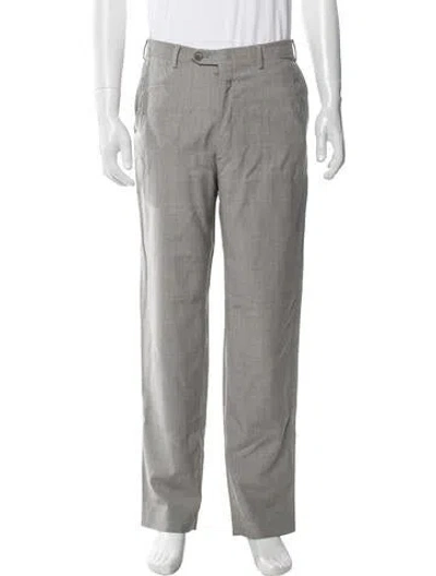 Pre-owned Brioni Wool Pants In Gray