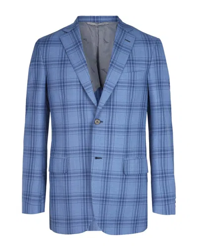 Brioni Wool Plaid Single-breasted Blazer In Multi