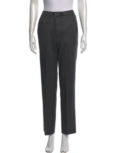Pre-owned Brioni Wool Straight Leg Pants In Grey