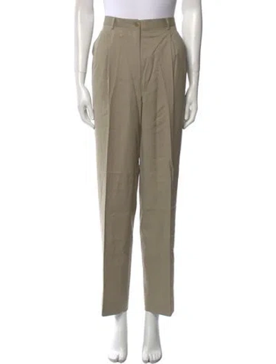 Pre-owned Brioni Wool Straight Leg Pants In Neutral
