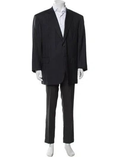 Pre-owned Brioni Wool Suit In Blue
