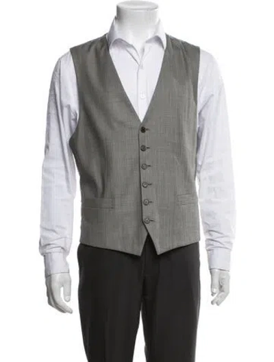 Pre-owned Brioni Wool Suit Vest In Grey