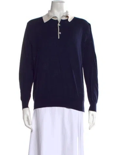 Pre-owned Brioni Wool Sweater In Blue