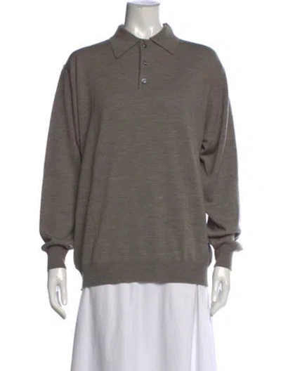 Pre-owned Brioni Wool Sweater In Gray