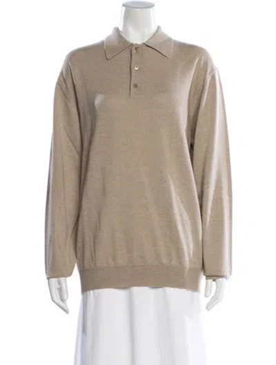 Pre-owned Brioni Wool Sweater In Neutral