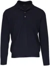 Brioni Wool Sweatshirt In Blue