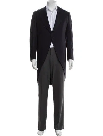 Pre-owned Brioni Wool Tailcoat In Blue