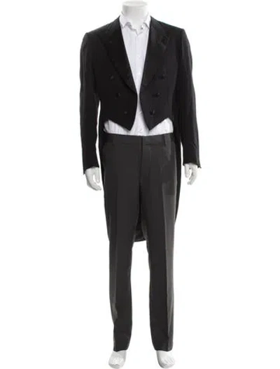 Pre-owned Brioni Wool Tailcoat In Gray