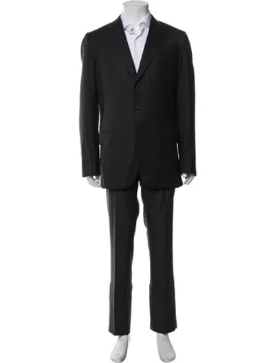 Pre-owned Brioni Wool Two-piece Blazer In Black