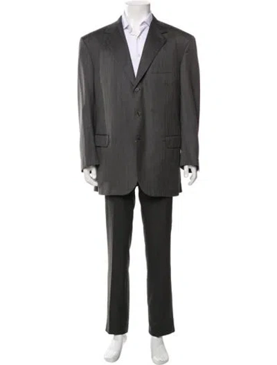 Pre-owned Brioni Wool Two-piece Blazer In Gray