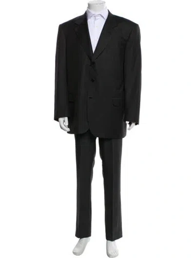 Pre-owned Brioni Wool Two-piece Blazer In Gray