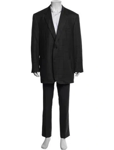 Pre-owned Brioni Wool Two-piece Blazer In Gray
