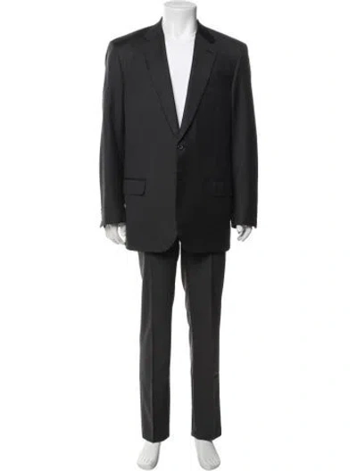 Pre-owned Brioni Wool Two-piece Blazer In Gray