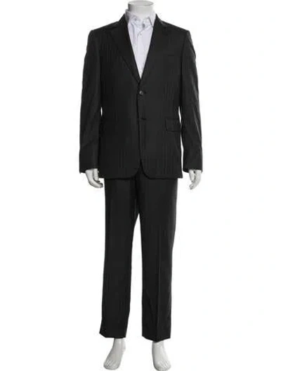 Pre-owned Brioni Wool Two-piece Suit In Black