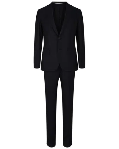 Brioni Wool Two-piece Suit In Black