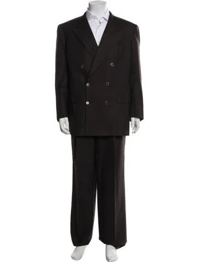Pre-owned Brioni Wool Two-piece Suit In Brown