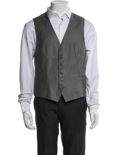 Pre-owned Brioni Wool Vest In Black