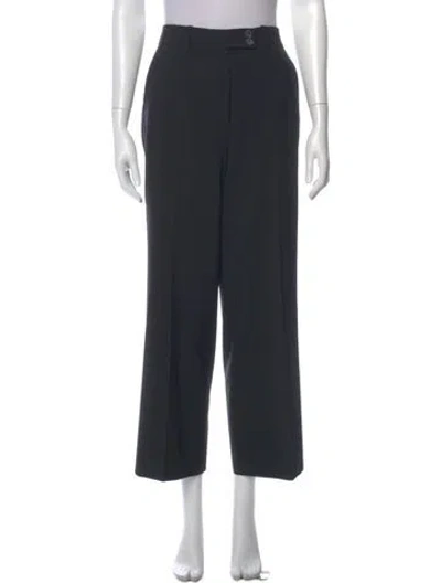 Pre-owned Brioni Wool Wide Leg Pants In Gray