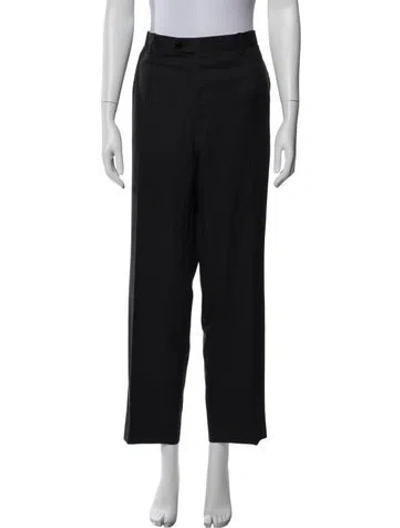 Pre-owned Brioni Wool Wide Leg Pants In Gray