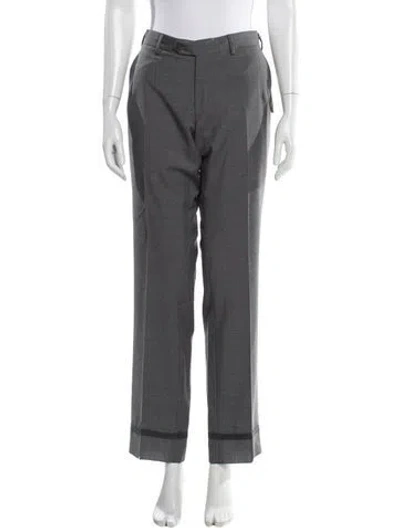 Pre-owned Brioni Wool Wide Leg Pants W/ Tags In Gray