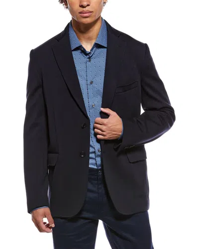 Brioni Wool-blend Jersey Blazer In Purple