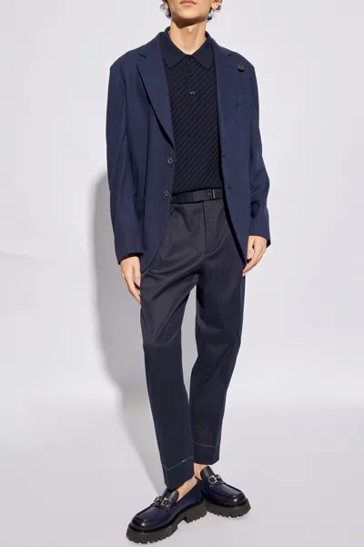 Brioni Woven Polo Shirt