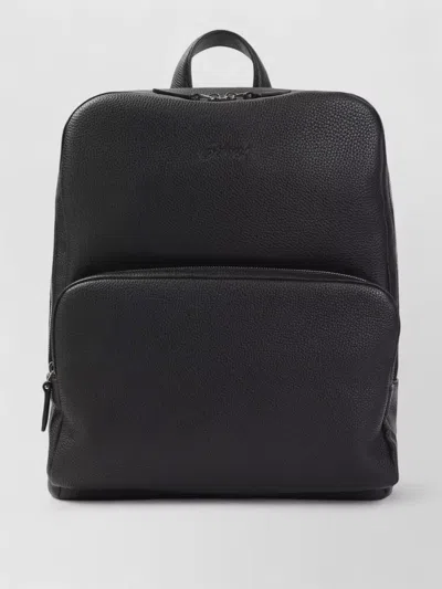 BRIONI ZIP AROUND LEATHER BACKPACK TOP HANDLE