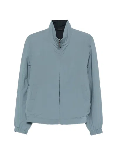 Brioni Zip-fastening Long-sleeve Jacket In Blue