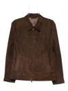 Brioni Zip-front Suede Jacket