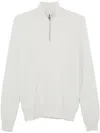 Brioni Zip-up Pullover In Grey