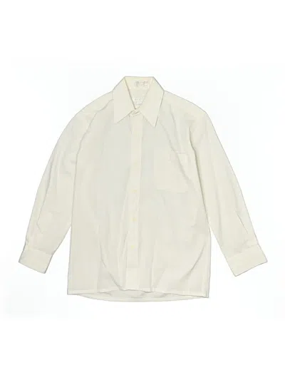 Pre-owned Brioso Kids' Long Sleeve Button Down Shirt In White