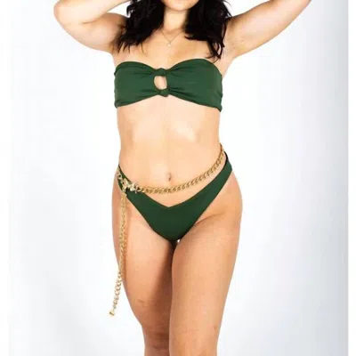 Brisea Swim Krystina 2.0 Bikini Bottom In Sativa In Green