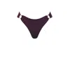 Brisea Swim Sam Bottom In Merlot In Multi