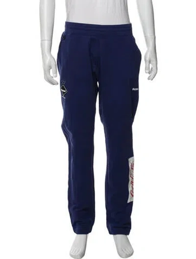 Pre-owned Bristol Studio Graphic Print Joggers In Blue