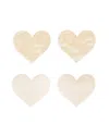 Bristols Six Nippies Basics Heart Pasties In Crème