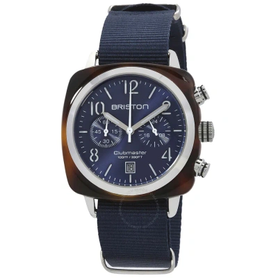 Briston Clubmaster Classic Chronograph Gmt Quartz Blue Dial Men's Watch 19140.sa.t.33.nmb