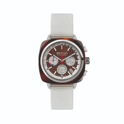 Briston Men's Brown / White Clubmaster Regatta - Yachting White In Brown/white