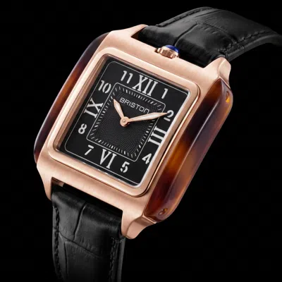 Briston Men's Streamliner Kennedy Big Model Quartz Gold - Black