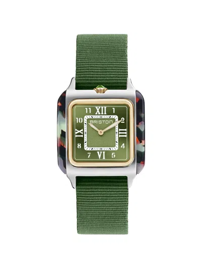 Briston Streamliner Kennedy 30mm Watch In Green