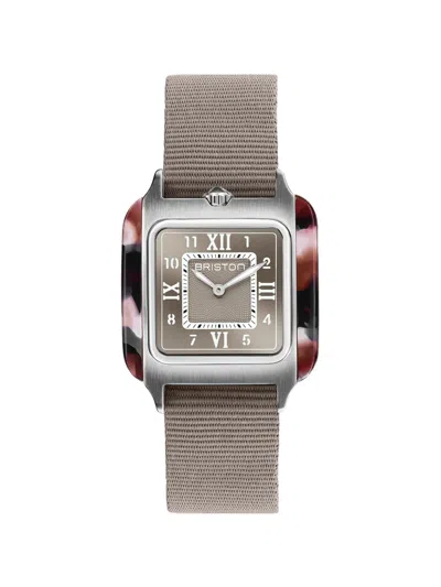 Briston Streamliner Kennedy 30mm Watch In Brown
