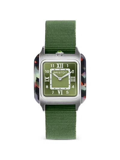Briston Streamliner Kennedy 30mm Watch In Green