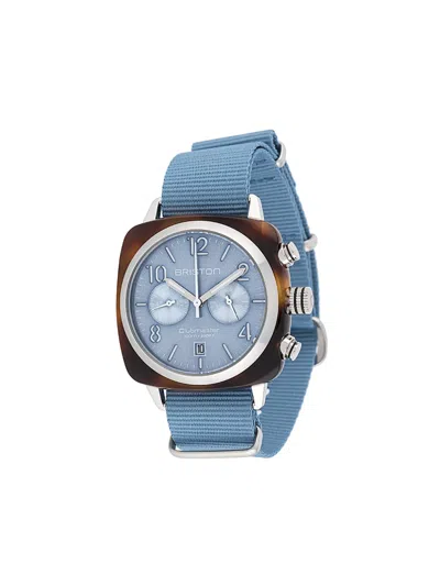 Briston Watches Clubmaster Classic Chrono 40mm In Blue