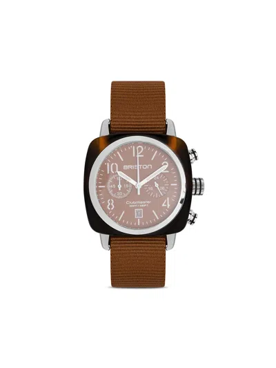Briston Watches Clubmaster Classic Chrono 40mm In Brown