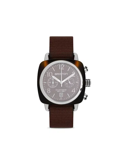 Briston Watches Clubmaster Classic Chrono 42mm In Brown